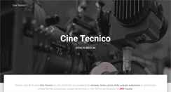 Desktop Screenshot of cinetecnico.com