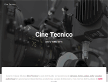 Tablet Screenshot of cinetecnico.com